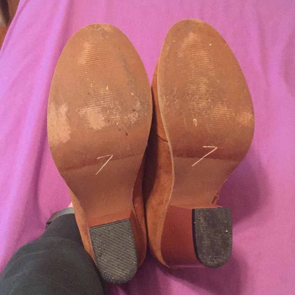 Tan Suede Booties - Picture 3 of 3